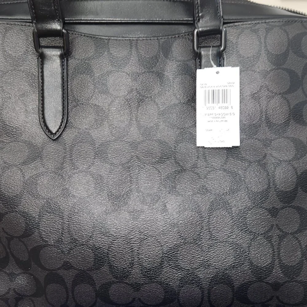 Coach NWT Graham Slim Black Briefcase